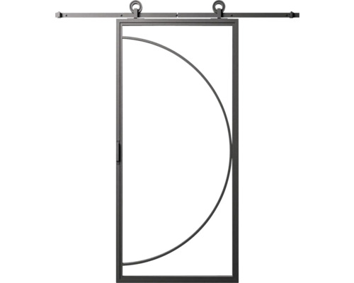 Posuvné dvere s polkruhovým dizajnom