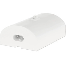 Biela objímka lampy s vypínačom a zástrčkou