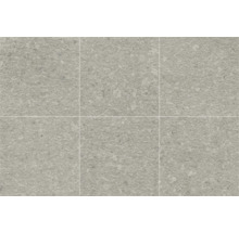 Šesť sivých podlahových dlaždíc s kamennou štruktúrou