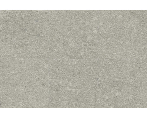 Šesť sivých podlahových dlaždíc s kamennou štruktúrou