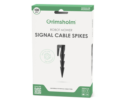 Grimsholm kolíky pre signálny kábel robotickej kosačky, balenie 100 kusov