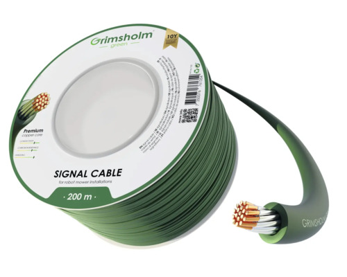 Signálny kábel Grimsholm Green pre inštalácie robotických kosačiek, 200 metrov