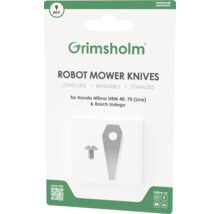 Nože pre robotické kosačky Grimsholm, súprava deviatich kusov, vhodné pre Honda Miimo HRM 40, 70 a Bosch Indego