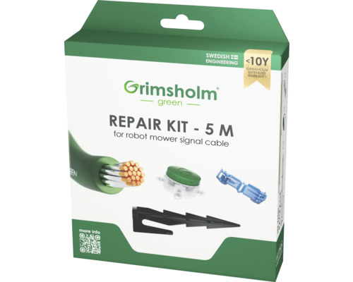 Opravná súprava Grimsholm päť metrov pre signálny kábel robotickej kosačky v balení