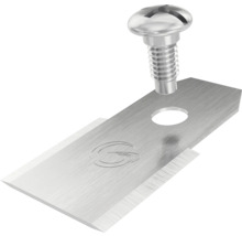 Lichobežníková čepeľ s upevňovacou skrutkou