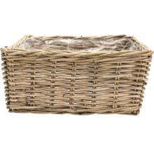 Prútený košík na rastliny s fóliou