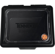Čierny úložný box Tenneker s priehľadným vekom