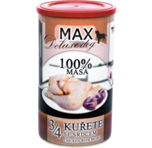 Max Deluxe krmivo pre psy s kuracím mäsom a srdcom