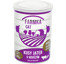 Farmka krmivo pre mačky hovädzia pečeň, 400 gramov