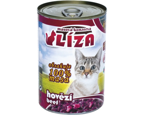 Liza hovädzia konzerva pre mačky