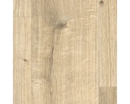 Detail laminátovej podlahy s dreveným vzhľadom