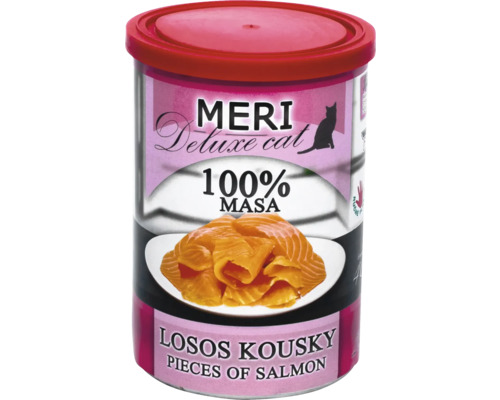 Meri Deluxe Cat krmivo pre mačky s lososom v konzerve