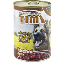 Konzervované krmivo pre psy s kačicou