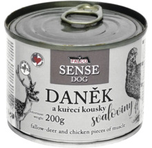 Falco Sense Dog psie krmivo s dančím a kuracím mäsom, 200 gramová konzerva
