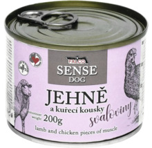 Falco Sense Dog krmivo pre psov s jahňacím a kuracím mäsom, 200 gramov plechovka