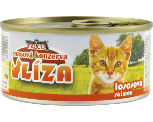 Konzerva pre mačky Falco s príchuťou lososa