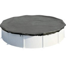 Zakrytý okrúhly bazén s krycou plachtou