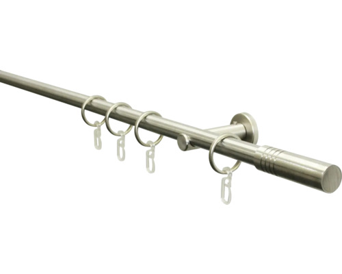 Záclonová tyč s krúžkami a háčikmi na závesy