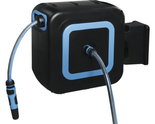 Nástenný držiak hadice for_q FQ-WSB S Navíjací box na záhradnú hadicu s hadicou