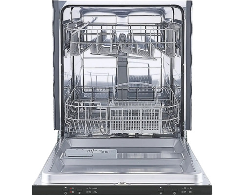 Otvorená umývačka riadu s kovovým interiérom