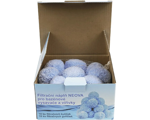 NEOVA filtračné guľôčky pre bazénové vysávače a vírivky, 18 kusov