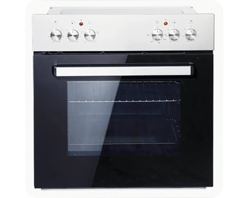 Vstavaná rúra s ovládacími gombíkmi a priehľadom