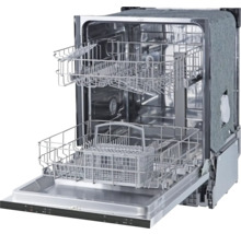 Otvorená umývačka riadu s košom na príbory a košmi na riad