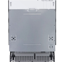 Pohľad zozadu na umývačku riadu s montážnymi prvkami