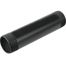 Čierna dvojitá vsuvka so závitom na oboch koncoch