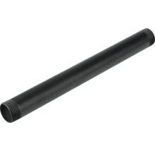 Čierna oceľová rúra so závitom na oboch koncoch