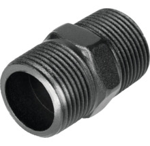 Čierna rúrková tvarovka so závitom