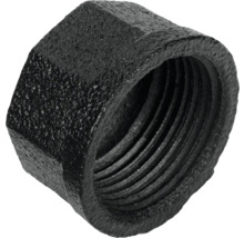 Čierna temperovaná liatinová krytka s vnútorným závitom