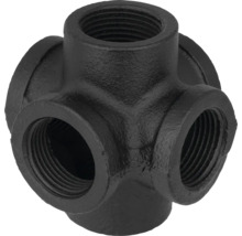 Čierna liatinová tvarovka kríž s vnútorným závitom