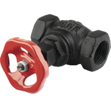 Uzavierací ventil s červeným ručným kolesom