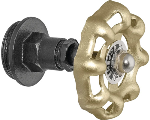 Kovová rukoväť ventilu s indikátorom otvorenia a zatvorenia