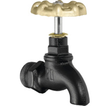 Vodovodný kohútik so zlatou rukoväťou