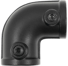 Čierna rúrková spojka koleno