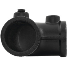 Čierny liatinový T-kus pre rúrkové spoje