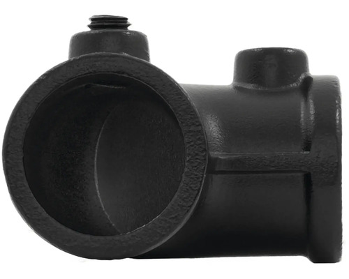 Čierny liatinový T-kus pre rúrkové spoje