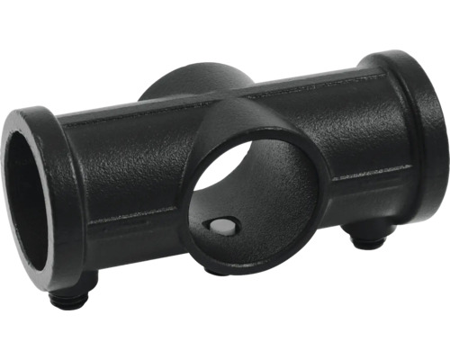 Čierny T-kus z temperovanej liatiny pre rúrkové spoje