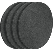 Niekoľko okrúhlych brúsnych kotúčov v stohu