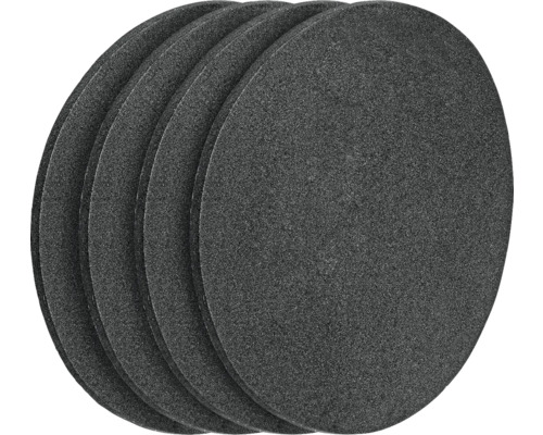 Niekoľko okrúhlych brúsnych kotúčov v stohu