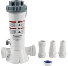 Dávkovač chémie do bazéna s konektormi a tesniacou páskou pre bazénovú vodu