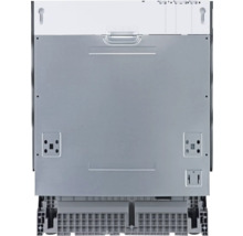 Pohľad zozadu na umývačku riadu s montážnymi prvkami