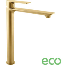 Zlatá umývadlová batéria s vysokým výtokom