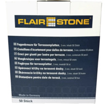 Škárovacie krížiky na terasové dosky, 3 mm, 50 kusov