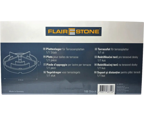 Flair Stone Rektifikačný terč na terasové dosky, 100 kusov