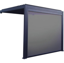 Pergola s bočnou stenou pre vonkajšie použitie