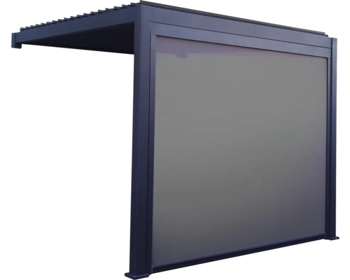 Pergola s bočnou stenou pre vonkajšie použitie