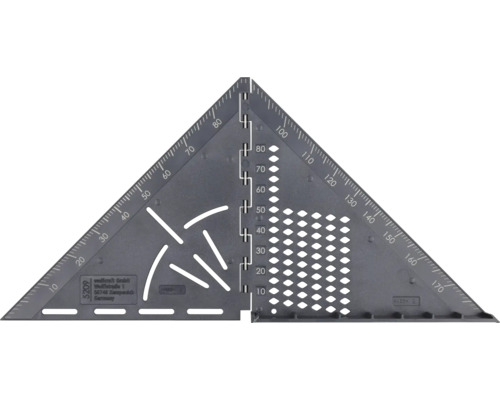 Hliníkový uhlomer so stupnicou